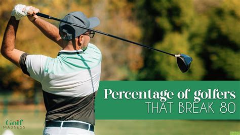 how many percent of golfers break 80